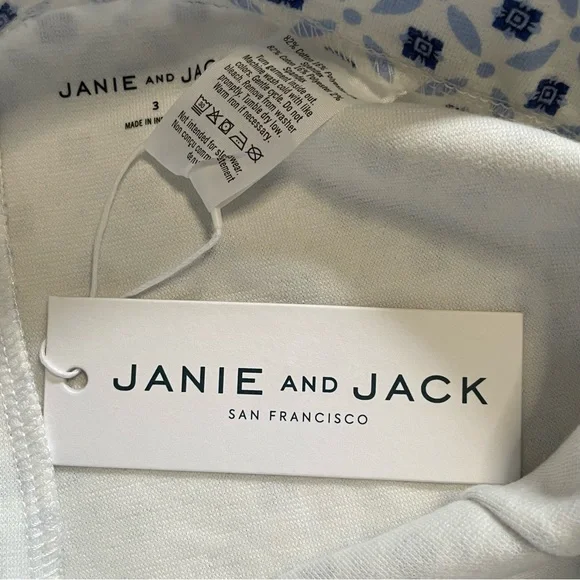 Janie and Jack Preppy Blue Printed Ponte Pants NWT - Picture 8 of 8